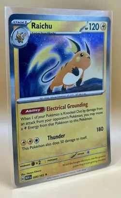 Raichu 026/165 – Scarlet & Violet 151 (Holo Rare) - NM - 2023 Pokemon TCG - Image 5