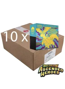 Pokemon TCG Ascended Heroes ELITE TRAINER BOX CASE Factory Sealed 10x ETB Boxes - Image 2