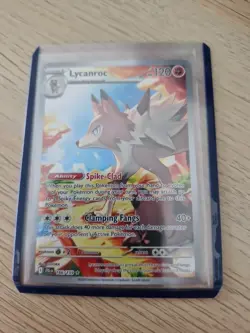 2025 Pokemon TCG Journey Together Lycanroc 166/159 Illustration Rare - Image 1