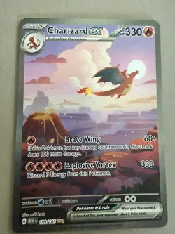 Pokemon TCG Charizard EX Scarlet Violet - 151 199/165 Holo Special Illustration - Image 3