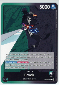 One Piece CCG Brook Leader OP15-022 Adventure On Kami’s Island - Image 1