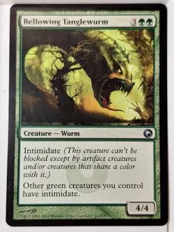 Bellowing Tanglewurm - Scars of Mirrodin - Magic the Gathering MTG Nice! - Image 1