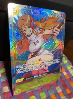 One Piece CCG Nami Alt Art OP08-106 SR Two Legends Japanese NM - Image 2