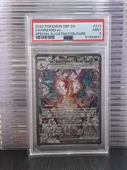 PSA 9 Charizard ex 223/197 Special Illustration Rare Obsidian Flames - Image 1