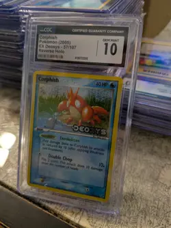 (POP 8) CGC 10 GEM MINT Pokemon EX Deoxys 57/107 Corphish Reverse Holo Stamped - Image 3