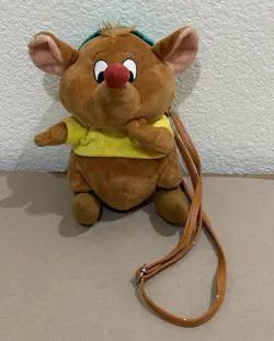 Rare Gus-Gus Plush Cross Body Bag DISNEY Girls Cinderella Character Purse - Image 2
