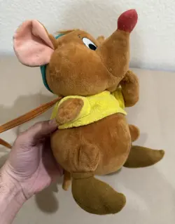 Rare Gus-Gus Plush Cross Body Bag DISNEY Girls Cinderella Character Purse - Image 3