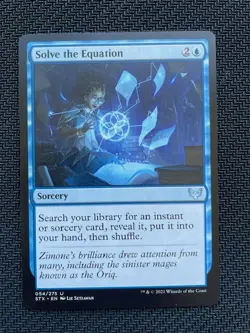 SOLVE THE EQUATION Strixhaven MTG Blue Sorcery (U) NM - Image 1