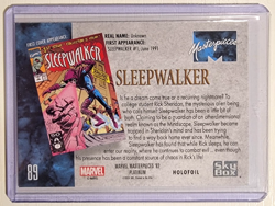 2024 Marvel Masterpieces 92 Platinum Sleepwalker #89 Holofoil Parallel - Image 2
