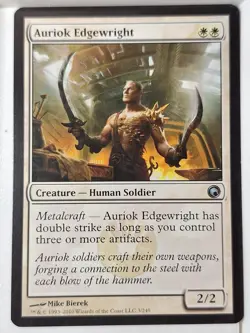 Auriok Edgewright - Scars of Mirrodin - Magic the Gathering MTG Nice! - Image 1