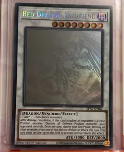 Yu-Gi-Oh Ghost Rare Red Dragon Archfiend 1st Edition GFP2-EN182 - Image 1