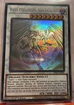 Yu-Gi-Oh Ghost Rare Red Dragon Archfiend 1st Edition GFP2-EN182 - Image 2
