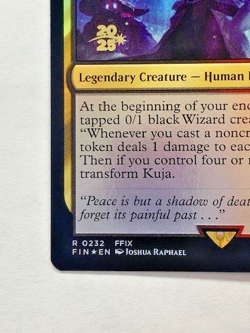 MTG Final Fantasy Kuja, Genome Sorcerer Foil Prerelease Stamped Promo NM - Image 4