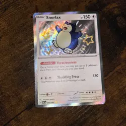 Pokemon TCG Snorlax 202/091 Shiny Holo Rare Paldean Fates NM English - Image 1
