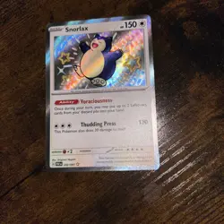Pokemon TCG Snorlax 202/091 Shiny Holo Rare Paldean Fates NM English - Image 3