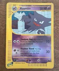 Pokemon Card-Haunter-Skyridge-63/144-HoloReverse-ENG-LP - Image 1