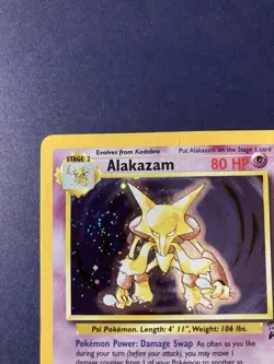 Pokemon TCG Alakazam 1/130 Base Set 2 Holo Unlimited Rare Card | Double Swirl! - Image 2