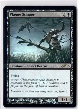 Plague Stinger LP* FOIL Media PROMO ENGLISH DCI 59 mtg -UnltdCards - Image 1