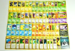 Pokemon card Neo Genesis Old Back LOT 60 Japanese Cleffa Pikachu Slowpoke etc... - Image 1