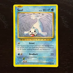 Seel 28/108 Pokemon Evolutions XY Regular Common Card NM - Image 1