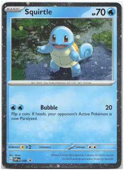 Squirtle - (Cosmos Holo) - Holo 048 SVP SV: Scarlet & Violet Promo Cards LP-NM - Image 1