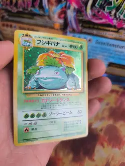 Pokemon Karte Card Bisaflor Venusaur Expansion Base Set Holo Wotc japanese VG- - Image 4