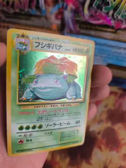 Pokemon Karte Card Bisaflor Venusaur Expansion Base Set Holo Wotc japanese VG- - Image 5