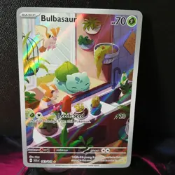 Pokemon TCG Bulbasaur IR Stellar Crown Card 143/142 NM Condition - Image 1