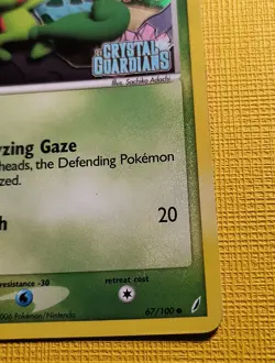 Pokemon Card - Treecko EX Crystal Guardians 67/100 Reverse HOLO Stamped LP - Image 4