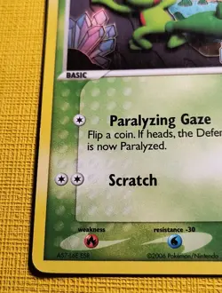 Pokemon Card - Treecko EX Crystal Guardians 67/100 Reverse HOLO Stamped LP - Image 5