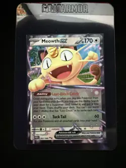 Meowth ex 062/088 ME03 Perfect Order Double Rare Holo Pokemon TCG Card NM - Image 5