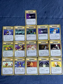 Vintage Pokemon Team Rocket Japanese Edition Trainer Card Lot Of 15 - Image 1