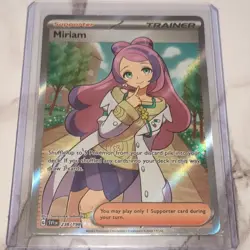 Pokemon Miriam Trainer Supporter Ultra Rare Full Art Holo SV01 238/198 Card - Image 1