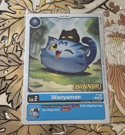 Digimon Card Game Wanyamon Winner Alternate Art Foil - P-148 - Image 1