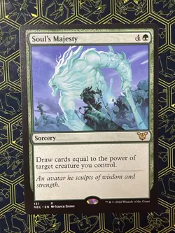 Soul's Majesty Commander Kamigawa Neon Dynasty 131 MTG Rare Regular - Image 1