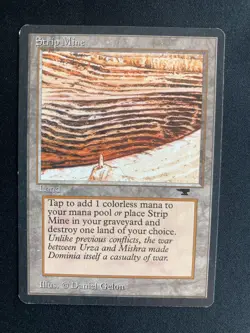 *** ANTIQUITIES Strip Mine (Tower) *** NM-Mint+ - DUTY PAID - Vintage Magic MtG - Image 1