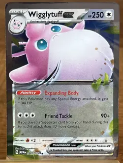 Pokemon TCG Wigglytuff EX 040/165 Scarlet & Violet 151 Holo Double Rare - Image 1