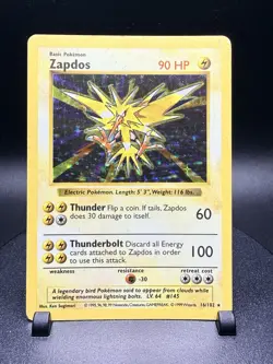 Zapdos 016/102 Pokemon Base Set (Shadowless) Holo - Image 1