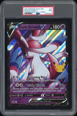 (PSA 9) Pokemon: Celebrations – Dark Sylveon V #134 [Jumbo] - Image 1