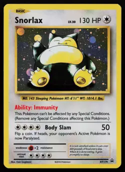 Snorlax XY179 XY Promo PR Holo Evolutions Promo Pokemon LP - Image 1