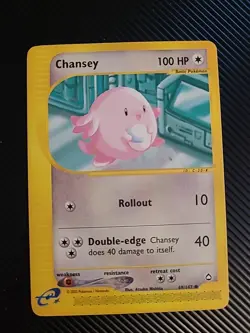 Chansey 69/147 - Aquapolis Pokemon Vintage WOTC Common - NM/LP - Image 1