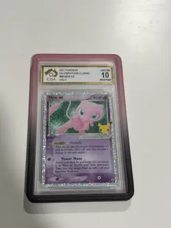 Pokemon TCG Mew EX Celebrations: Classic Collection 88/92 Holo Ultra Rare CGA 10 - Image 1