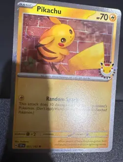 Pikachu - 051 /162 - Stamped 2026 Pokemon Day 30 Promo - 2x Swirls - Image 4