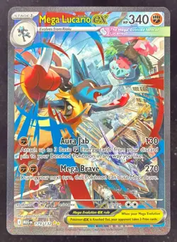 2025 Pokemon Mega Evolution #179/132 Mega Lucario ex Special Illustration Rare - Image 1