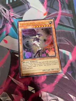 YUGIOH - FALLEN ANGEL OF ROSES - ULTRA RARE - 1ST ED - NM - LC5D - Image 1