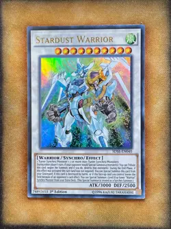 Yugioh Stardust Warrior SDSE-EN040 Ultra Rare 1st Ed NM - Image 1