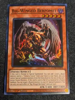 Yugioh! Big-Winged Berfomet Dune-En004 Super Rare 1st Ed Near Mint!! - Image 1