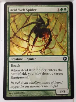 Acid Web Spider - Scars of Mirrodin - Magic the Gathering MTG Nice! - Image 1