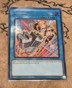 Yugioh Tuning Alternate Art MP24-EN055 1st Edition Prismatic Secret Rare NM - Image 1