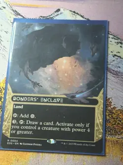 1x Bonders' Enclave (#4) - Extended Art NM Eng MTG - Edge of Eternities - Image 1